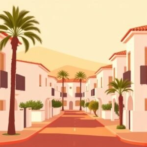 Wonen in Spanje met moderne huizen en mediterrane sfeer